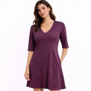 Mountain Hardwear Textured Knit Dress – Plum – Small